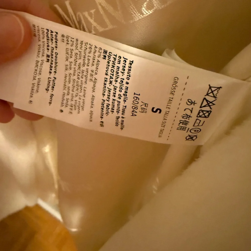 Max Mara Teddy Bear Icon Coat White- Size S - Picture 11 of 11